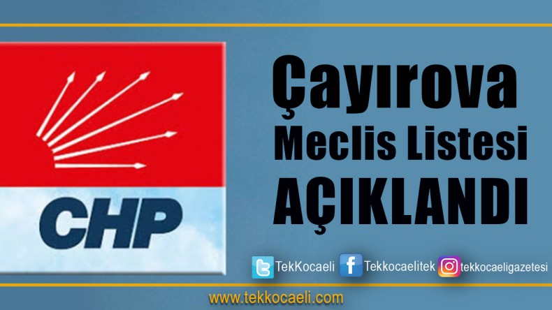 CHP Çayırova Açıkladı