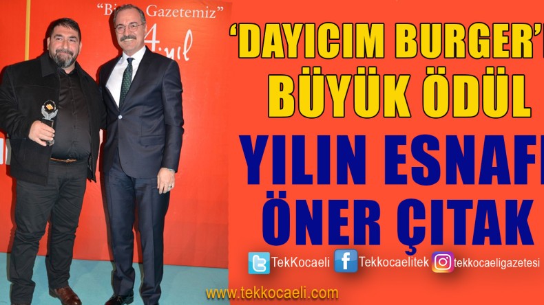 Kocaeli’de Yılın Esnafı Öner Çıtak Oldu