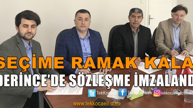Derince Belediyesi’nde Sözleşme İmzalandı