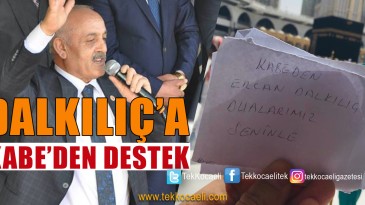 Ercan Dalkılıç’a Kutsal Topraklardan Destek