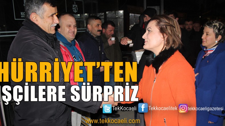 Servis Bekleyen İşçilere Çay İkramı