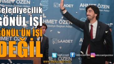 Ahmet Özen Aday Tanıtımında Gövde Gösterisi Yaptı