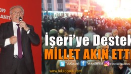 İsmet İşeri’ye Sevgi Seli