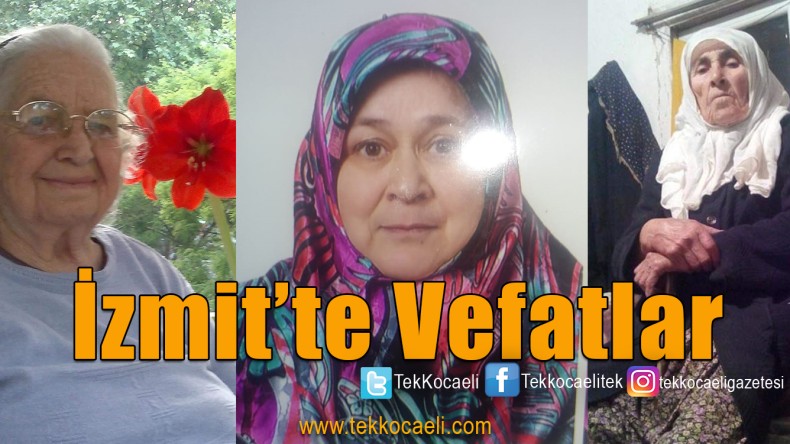 İzmit’te Vefat Edenler
