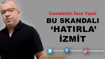 HATIRLA İzmit, Skandalı HATIRLAT İzmit