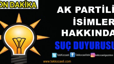 Ak Partili İsimlere Şok!