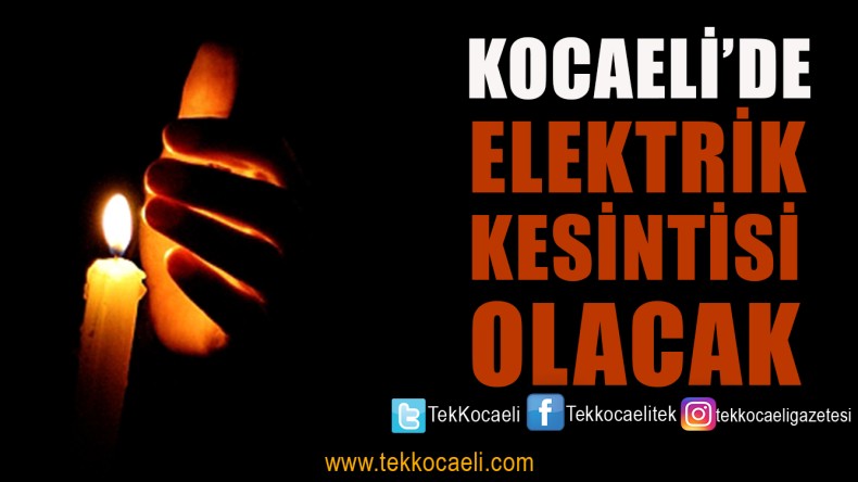 8 İlçede Elektrikler Kesilecek