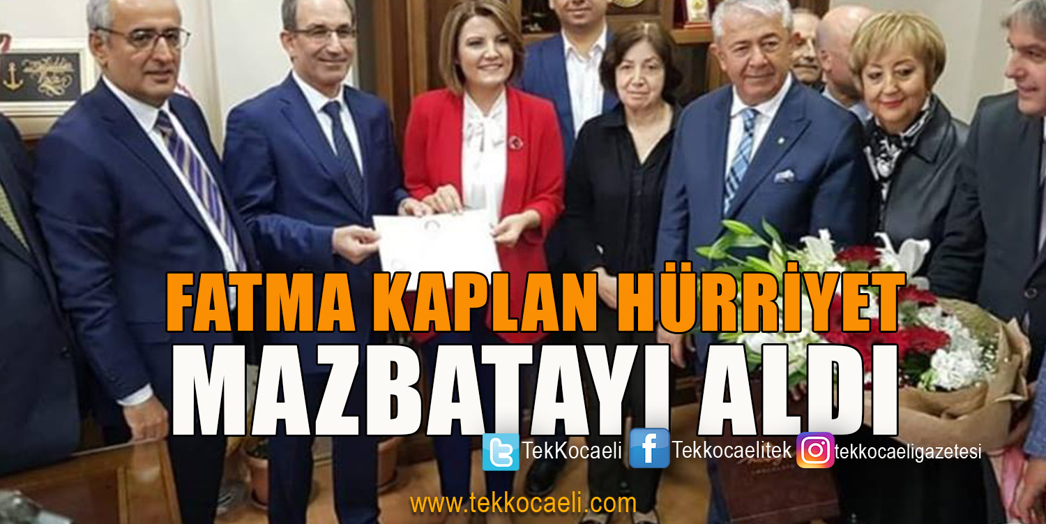 İzmit Belediye Başkanı Fatma Kaplan Hürriyet