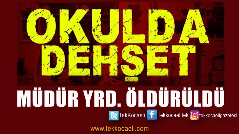 Okulda Dehşet; Müdür Yardımcısı Can Verdi