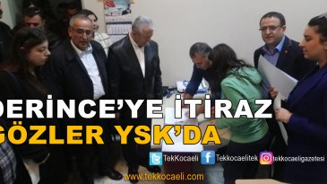 Derince Seçim Sonuçları İçin YSK’ya İtiraz