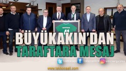 Büyükakın, Kocaelispor Yönetimini Kabul Etti