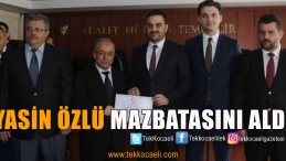 Yasin Özlü Mazbatasını Aldı