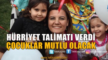 İzmit’te Çocuklar Bayrama Mutlu Girecek