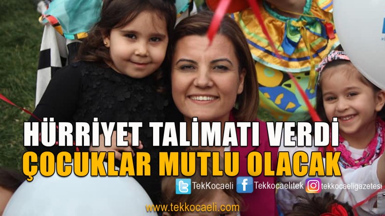 İzmit’te Çocuklar Bayrama Mutlu Girecek