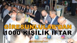 Giresunlular’ın İftarına Yoğun Katılım