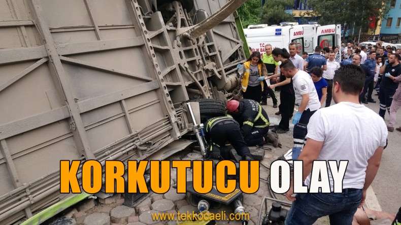 Halk Otobüsü Devrildi; Yaralılar Var
