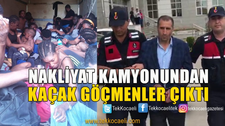 Kamyonetin Kasasından 35 Kaçak Göçmen Çıktı