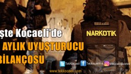 Kocaeli’de Uyuşturucu Bilançosu Açıklandı