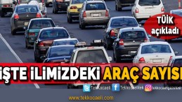 İşte Kocaeli’ndeki Araç Sayısı