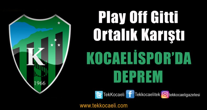 Kocaelispor’da Peşpeşe İstifalar
