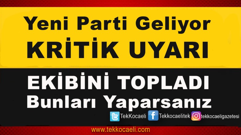 Parti Kuruluyor, Öncesinde Flaş Uyarılar