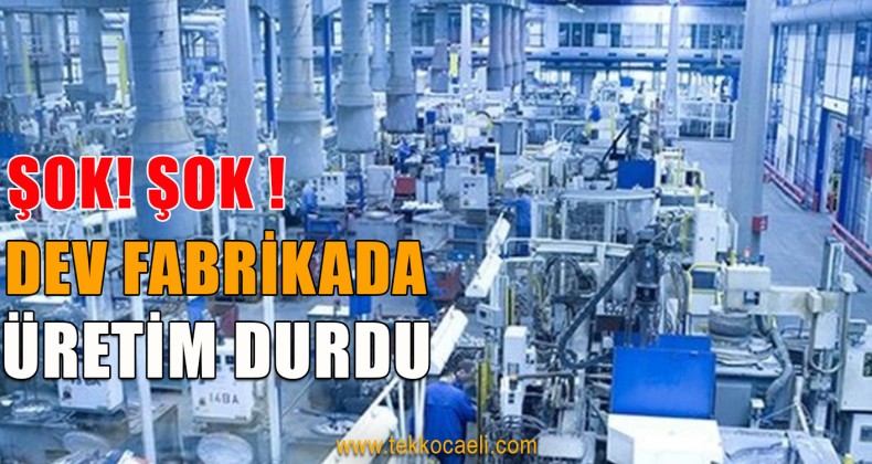 Dev Fabrikada Üretim Durdu