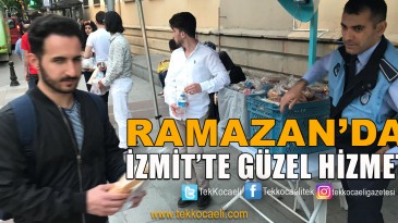 İftara Yetişemeyenlere, İzmit Belediyesi’nden Hizmet