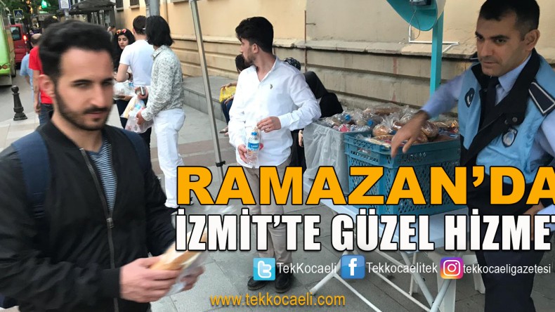 İftara Yetişemeyenlere, İzmit Belediyesi’nden Hizmet
