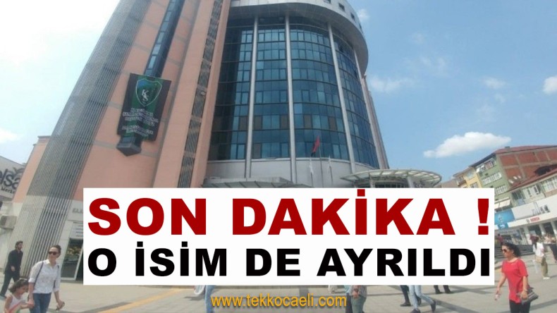 İzmit Belediyesi’nde Yeni Gelişme
