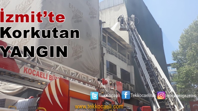 İzmit İstiklal Caddesinde Yangın