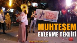 Görsel Şölen Eşliğinde Evlenme Teklifi