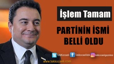 İşte Ali Babacan’ın Partisi