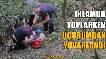 Dağlık Alanda Uçurumdan Aşağıya Düştü