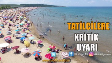 Kocaeli Sahillerindeki Tatilciler Dikkat!