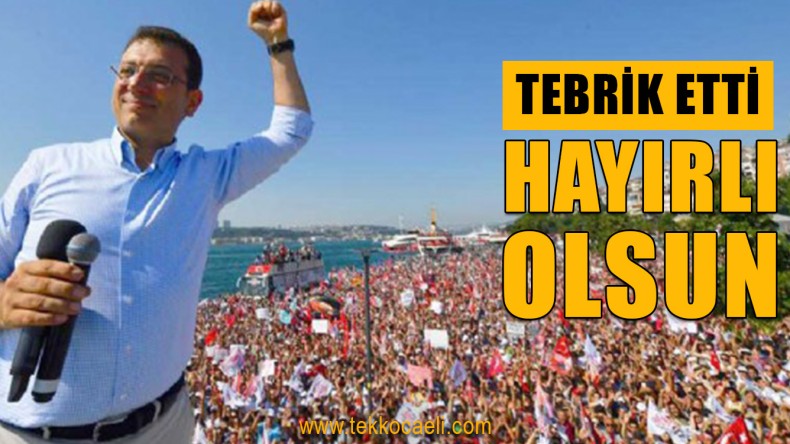 İmamoğlu’na İlk Tebrik Ak Parti’li Vekilden