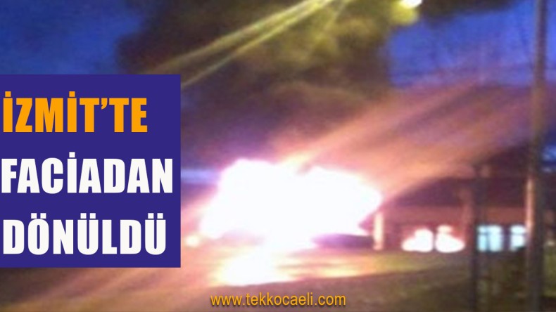 LPG’li Araç Alev Aldı