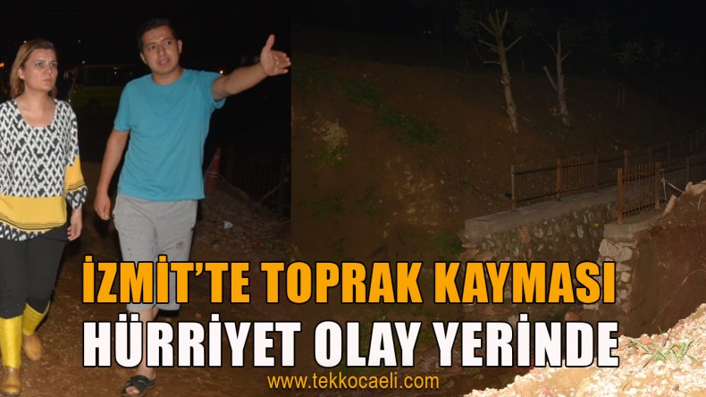 İzmit Belediyesi’nden Toprak Kaymasına Anında Müdahale