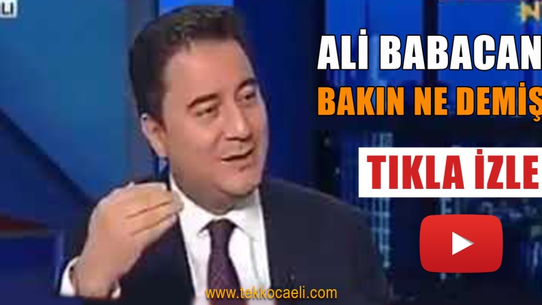 Bakın Ali Babacan 2015 Ekim Ayında Ne Demiş