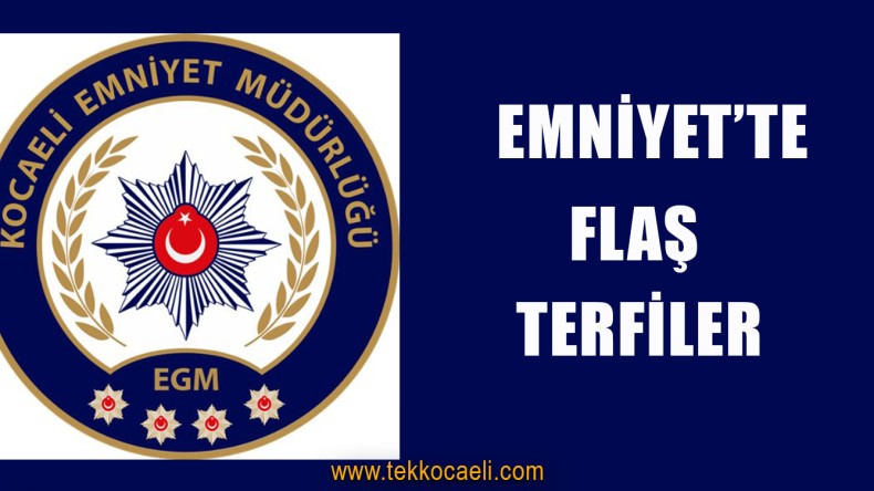 Kocaeli İl Emniyet’inde Terfiler Açıklandı