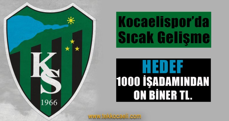 Kocaelispor’a Destek İçin Gece Düzenlenecek