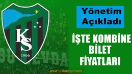 Kocaelispor’da Bilet Fiyatları Açıklandı