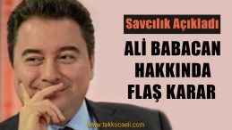 Savcılıktan Flaş Ali Babacan Kararı