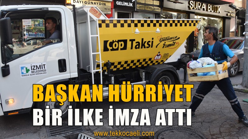 İzmit’te ‘Çöp Taksi’ Projesi Hayata Geçti