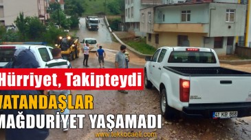 Şiddetli Yağışa Rağmen, Vatandaşlara Mağduriyet Yaşatmadı