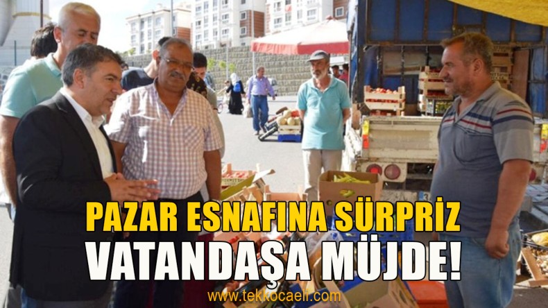 Hamza Şayir’den Pazar Esnafına Sürpriz