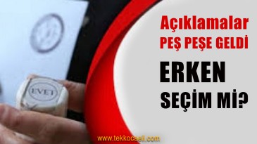 İki Liderden Erken Seçim Açıklaması