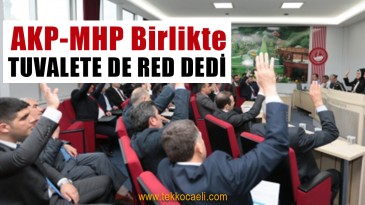 CHP Verdi Diye, Tuvalet Teklifini Bile Reddettiler