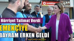 İzmit Belediyesi Personeline Bayram Erken Geldi