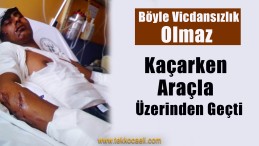 Motosiklete Çarpan Araç Sürücüsü Kaçtı