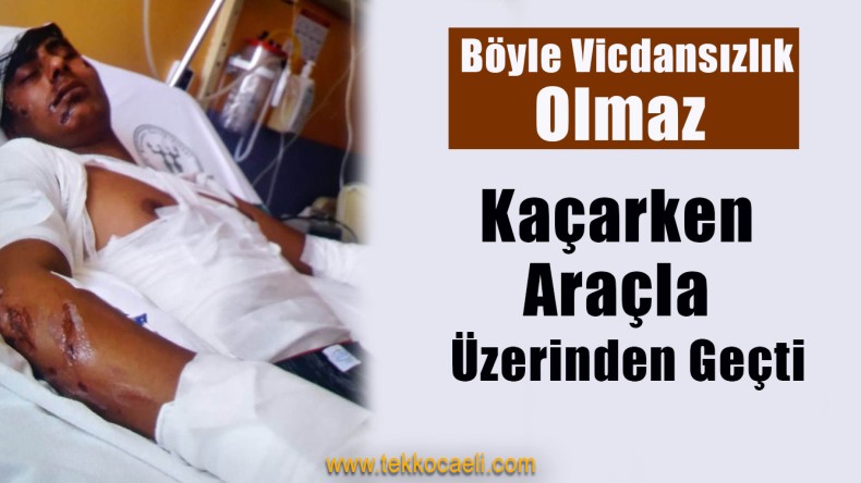 Motosiklete Çarpan Araç Sürücüsü Kaçtı